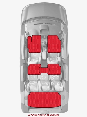 ЭВА коврики «Queen Lux» комплект для Dodge Charger (6G)